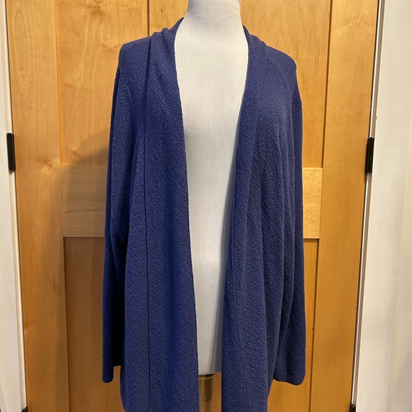 Eileen Fisher Blue 3X Sweater Set Cardigan Shell - Picture 11 of 16